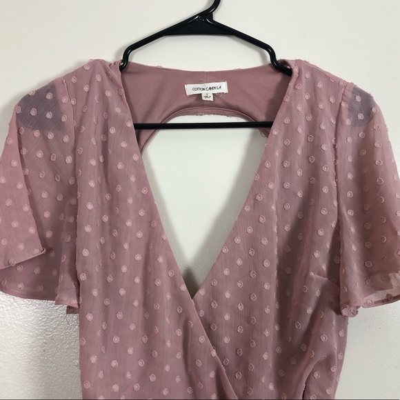 Cotton Candy LA Romper w/ Open Back - Picture 2 of 6